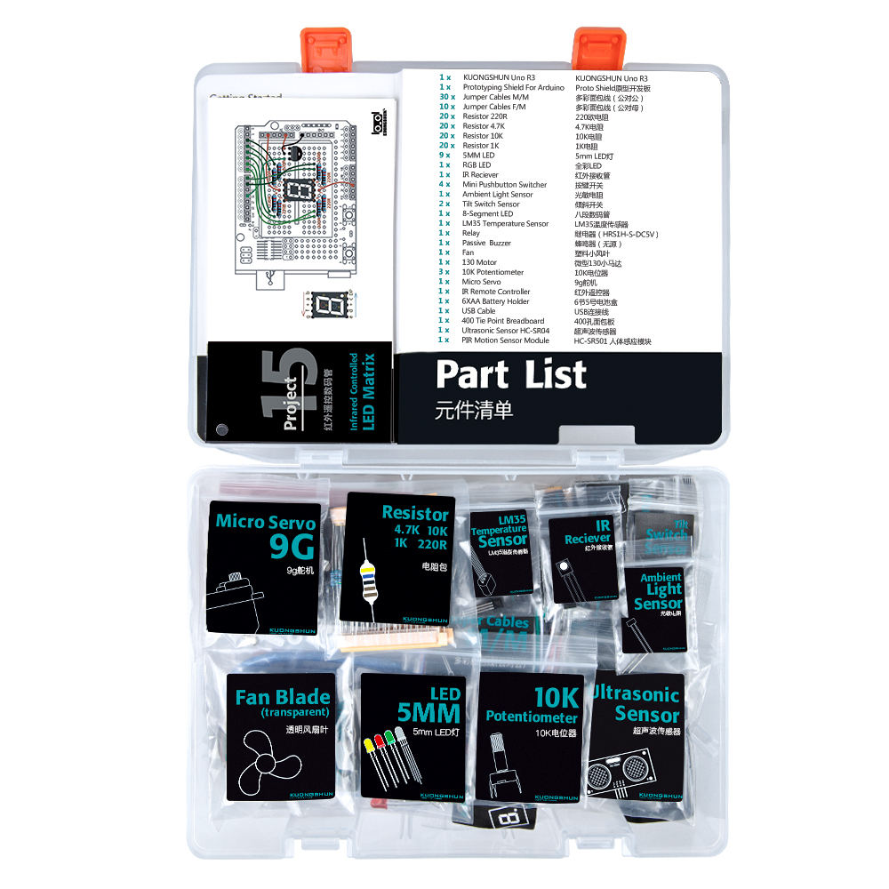 Набор для начинающих Arduino UNO R3 DIP